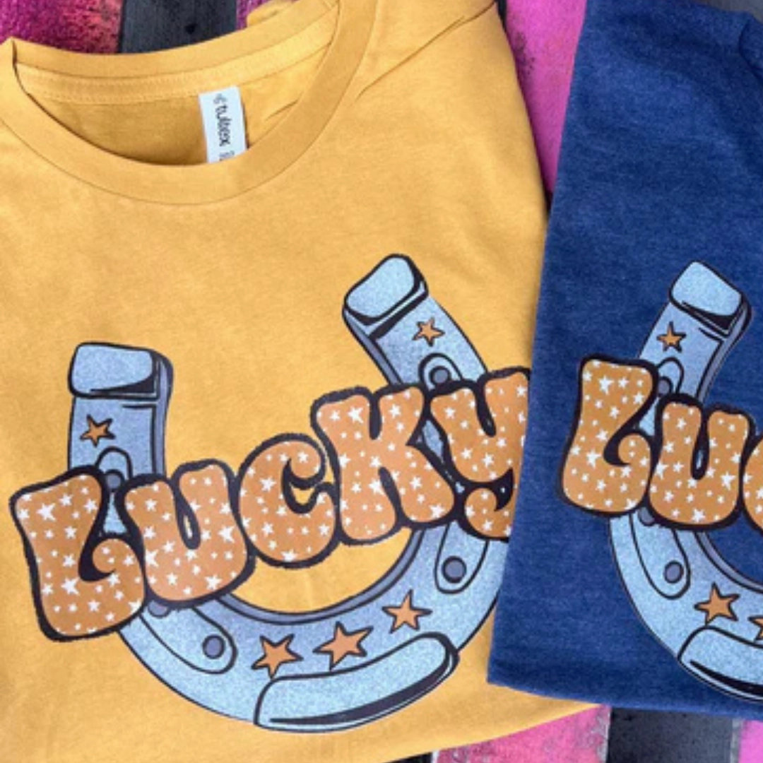 Online Exclusive | Lucky Horseshoe with Stars in Mustard Yellow Simple Layer