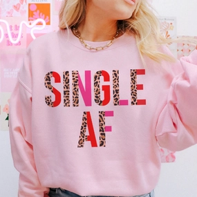 Subtle Logo Placement Online Exclusive | Single AF Cheetah and Color Block Graphic Sweatshirt in Pink