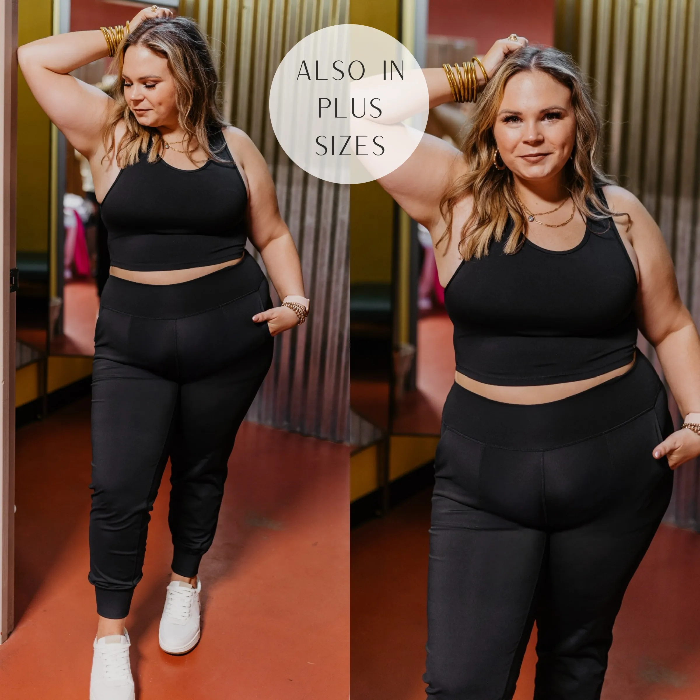 Perfect For Pilates Open Back Tank Top Sports Bra in Black Stay Cool Technology Moisture Control Technology