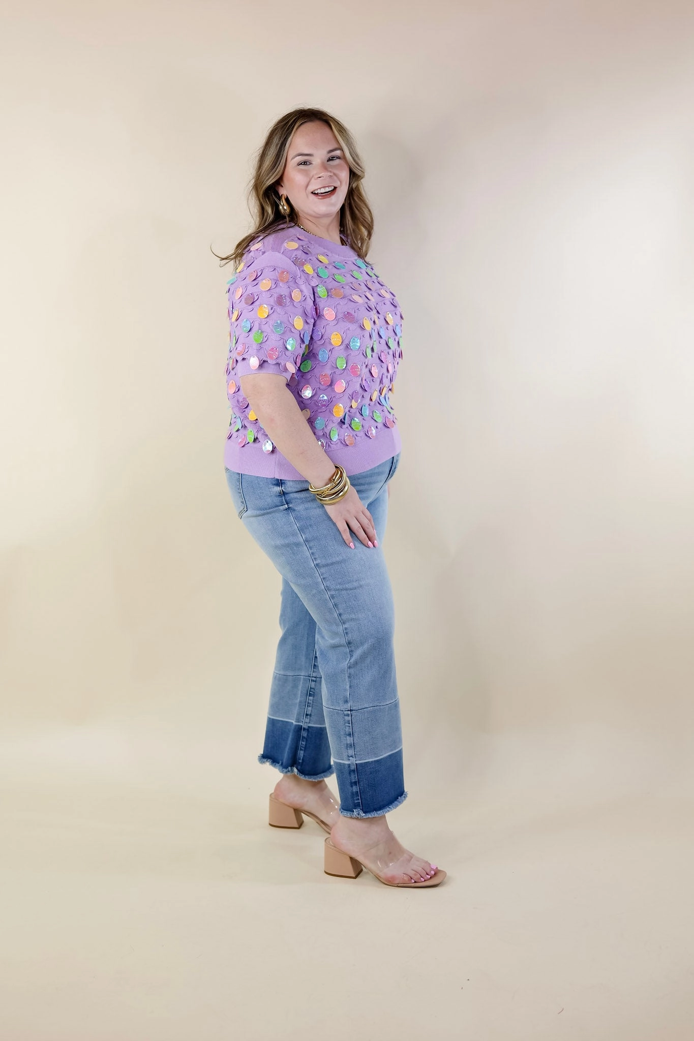 Neat Edge Queen Of Sparkles | Eggcellent Style Easter Egg Sweater in Purple