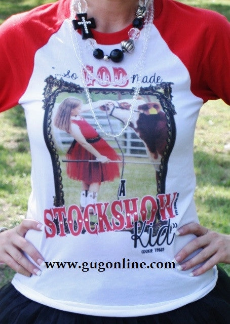 Last Chance Size XL | So God Made A Stockshow Kid Adult Tee Fashion Core Ventilated Back Panels