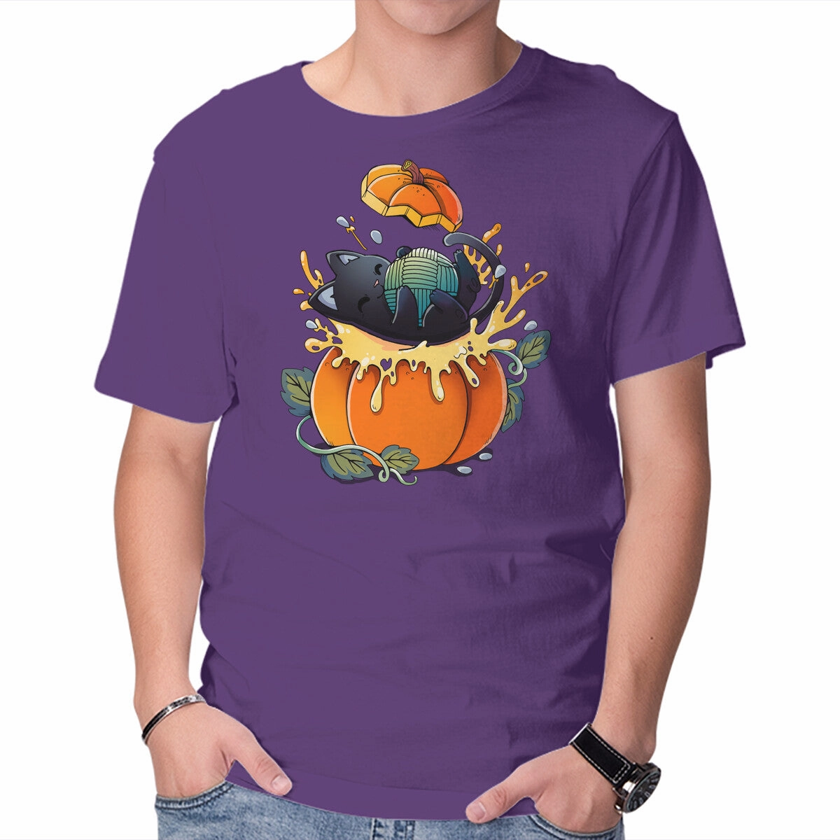 Pumpkin Kitty short sleeved