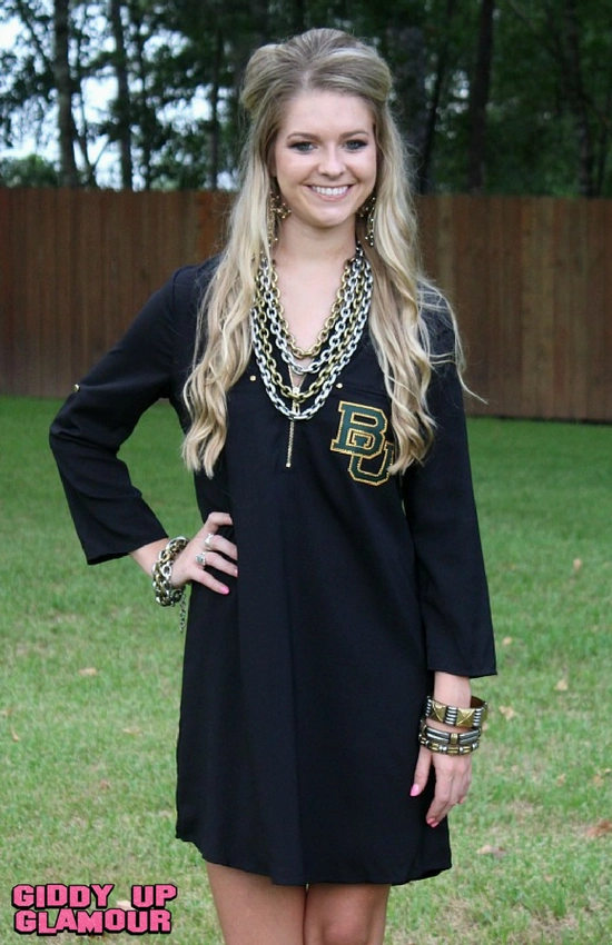 Glitter Fit Cozy Cardigan Last Chance Size Small & Large | The Little Baylor Gameday Dress