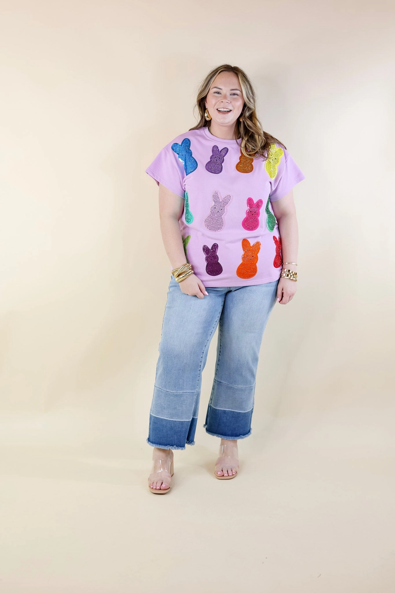 World Tone Opaque Core Queen Of Sparkles | Bunny Bliss Sequin Top in Purple