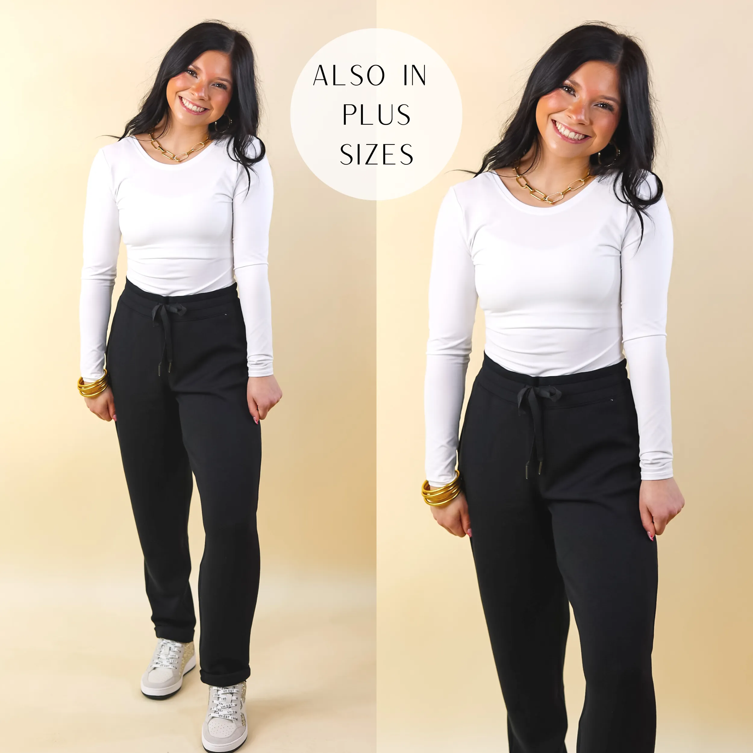 Casual Jacket SPANX | Suit Yourself Long Sleeve Scoop Neck Bodysuit in White