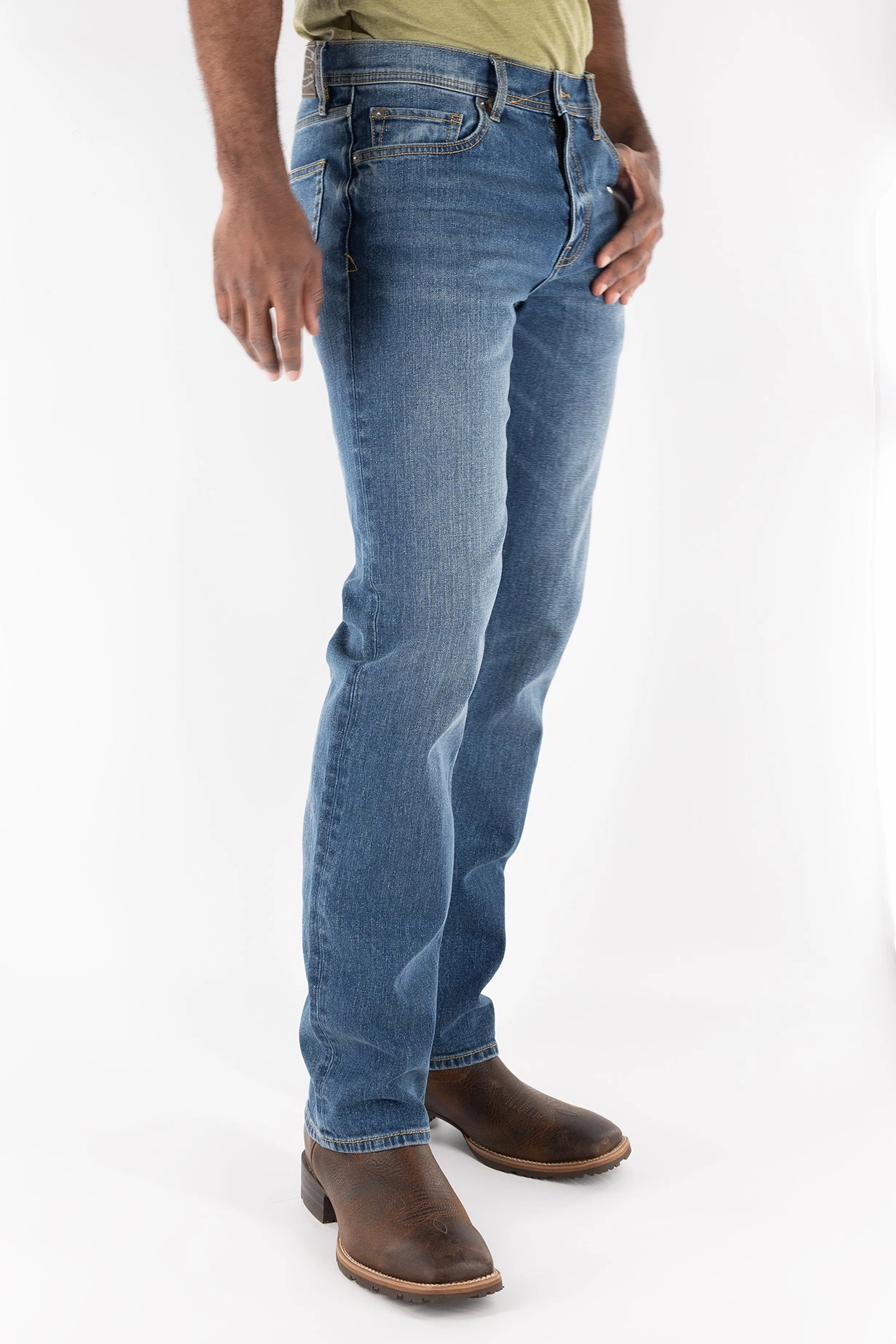 Comfy Design AdjustableWaistband Boot Cut Jean - Ash