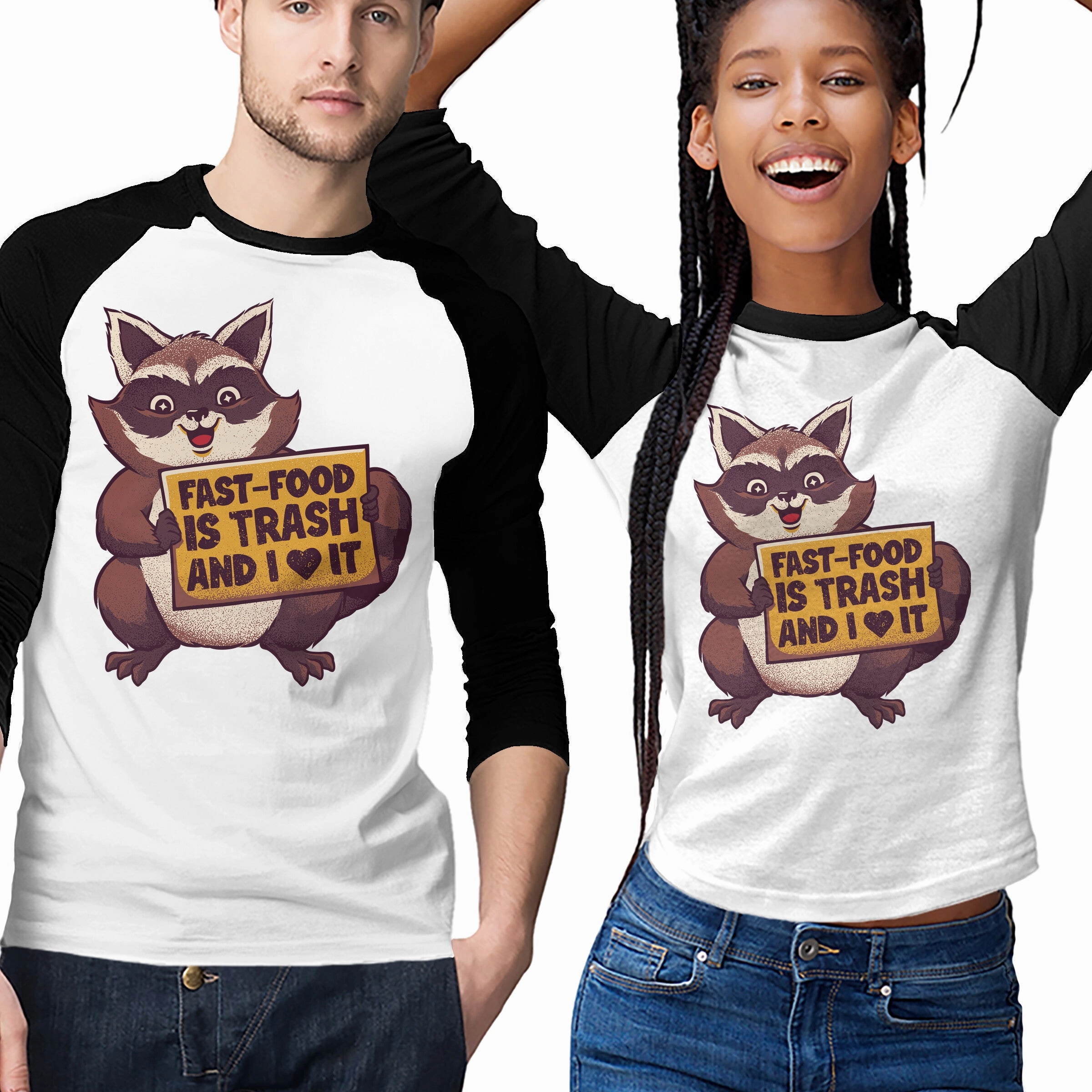 High-Quality Cotton Casual Design Fast Food Is Trash