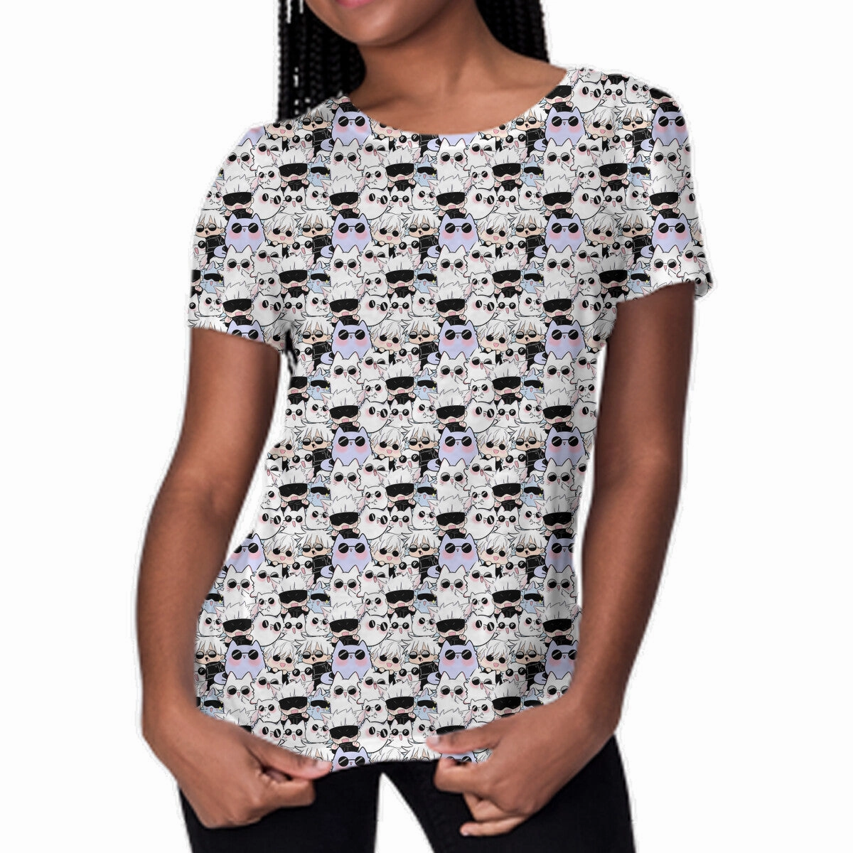 AntiPilling Street Casual Look Gojo Satoru Neko