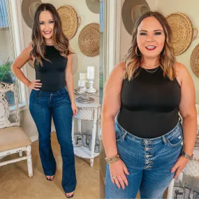 Sass in the City Tank Top Bodysuit in Black Breathable Tank