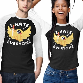 Bird I Hate Everyone Soft Breathable Low Profile Collar