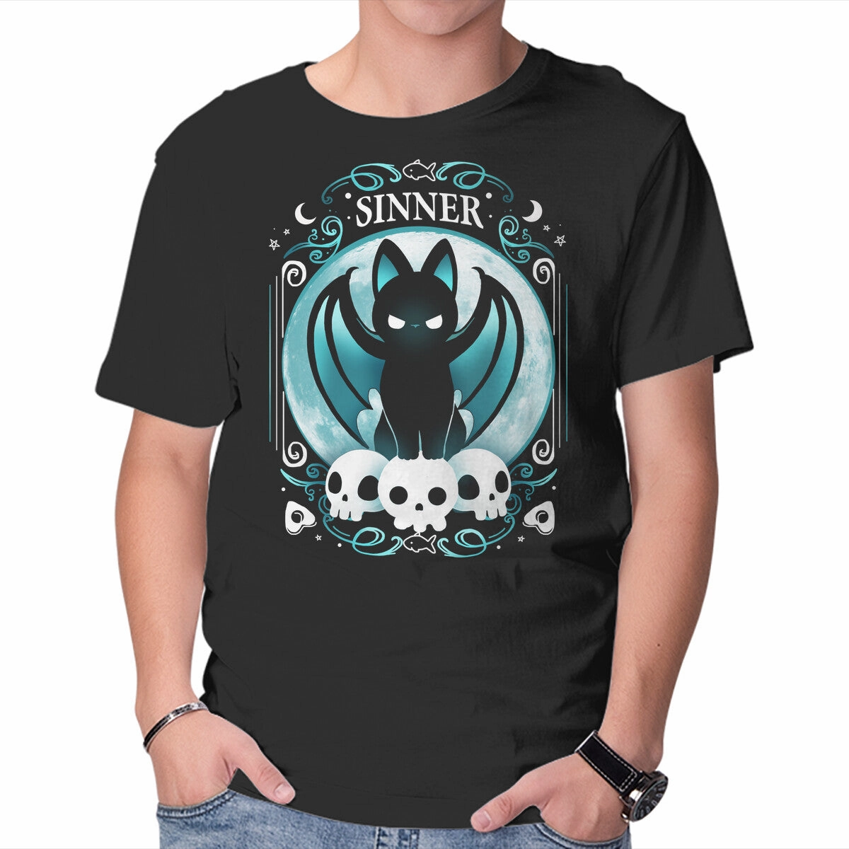 Wedding Comfort Fit Design Sinner Cat