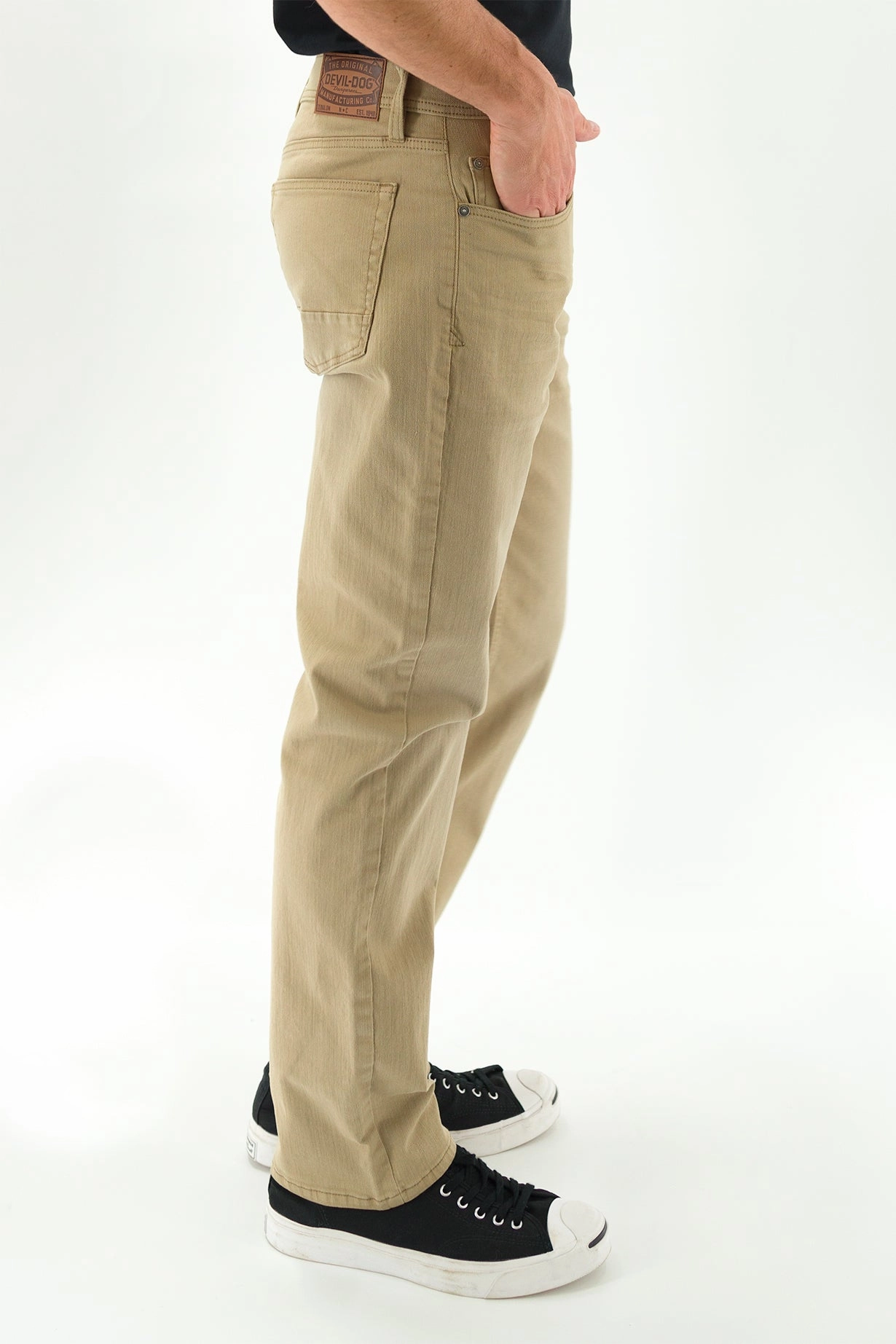 Sweat Wicking Liner Slim Straight Jean - Wheat