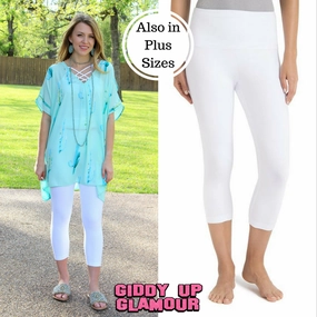 Vital Core Last Chance Size Small | Lysse Control Premium Capri Leggings in White