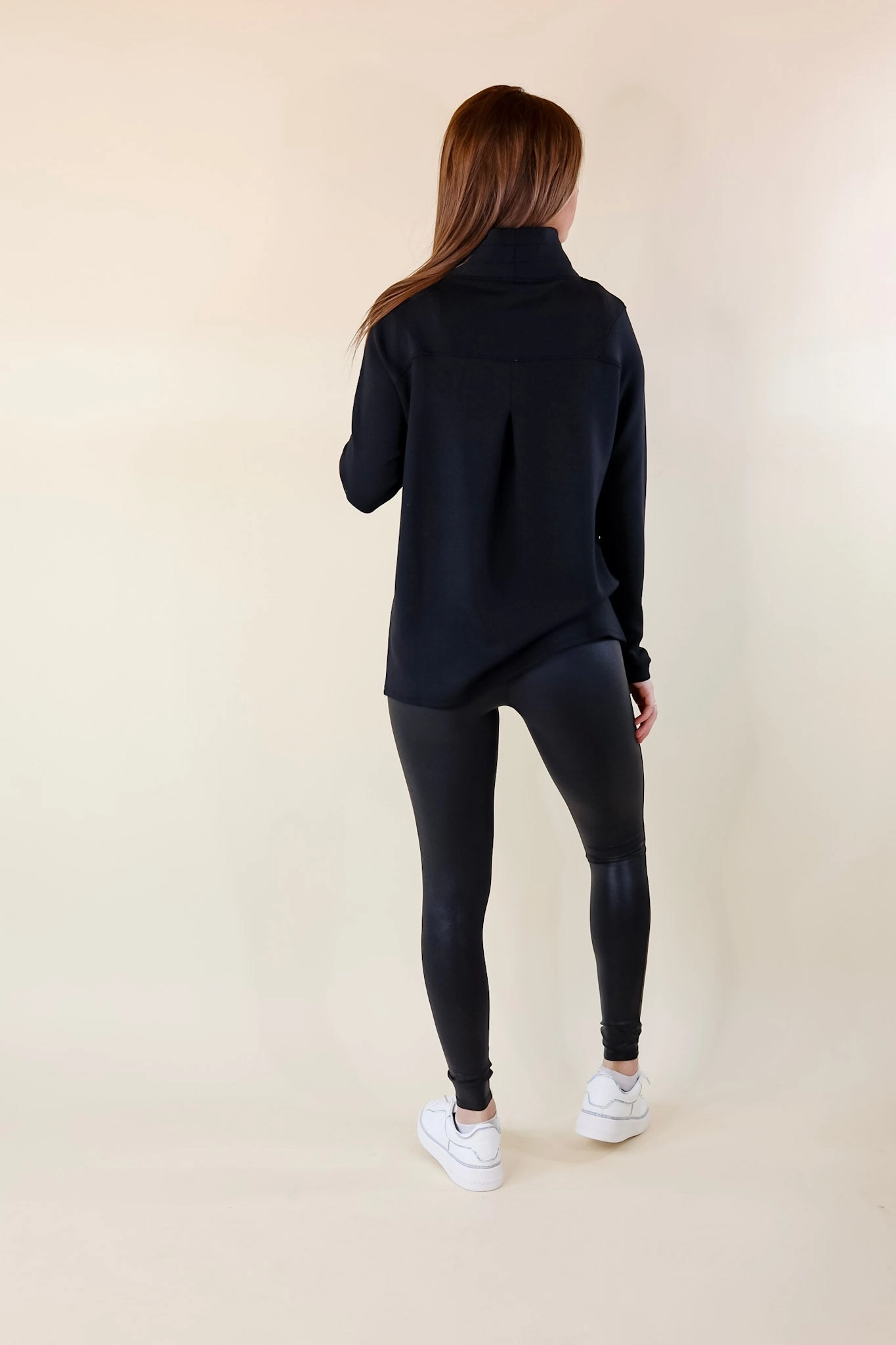 UVProtectionFabric Gentle Power SPANX | AirEssentials Got-Ya-Covered Pullover in Black