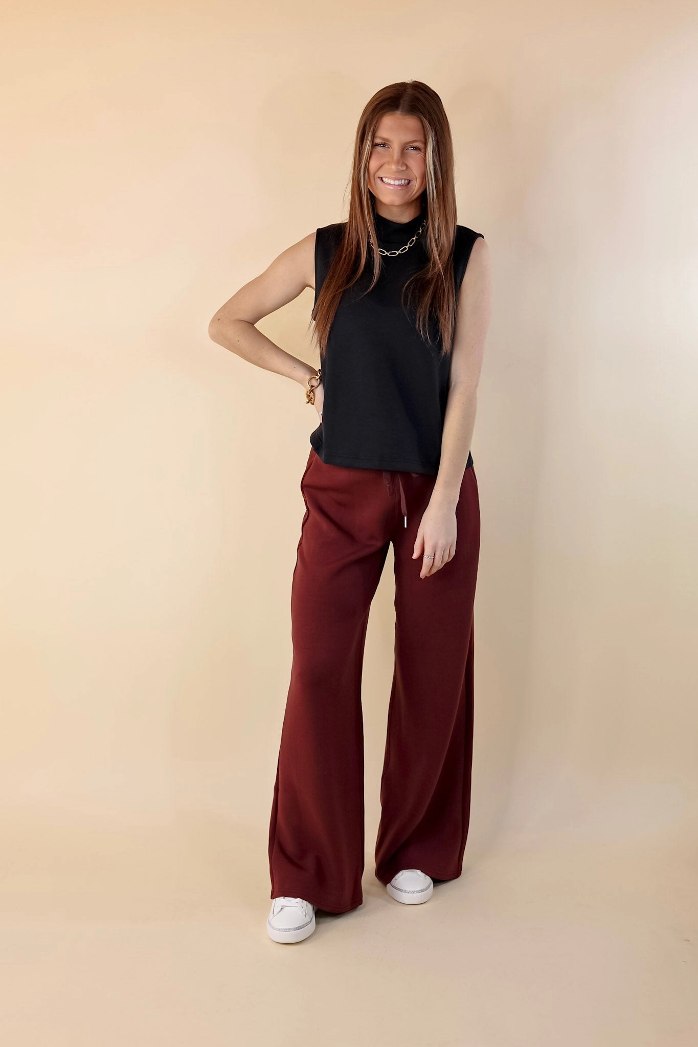 SPANX | AirEssentials Mock Neck Tank Top in Black Cozy Robe