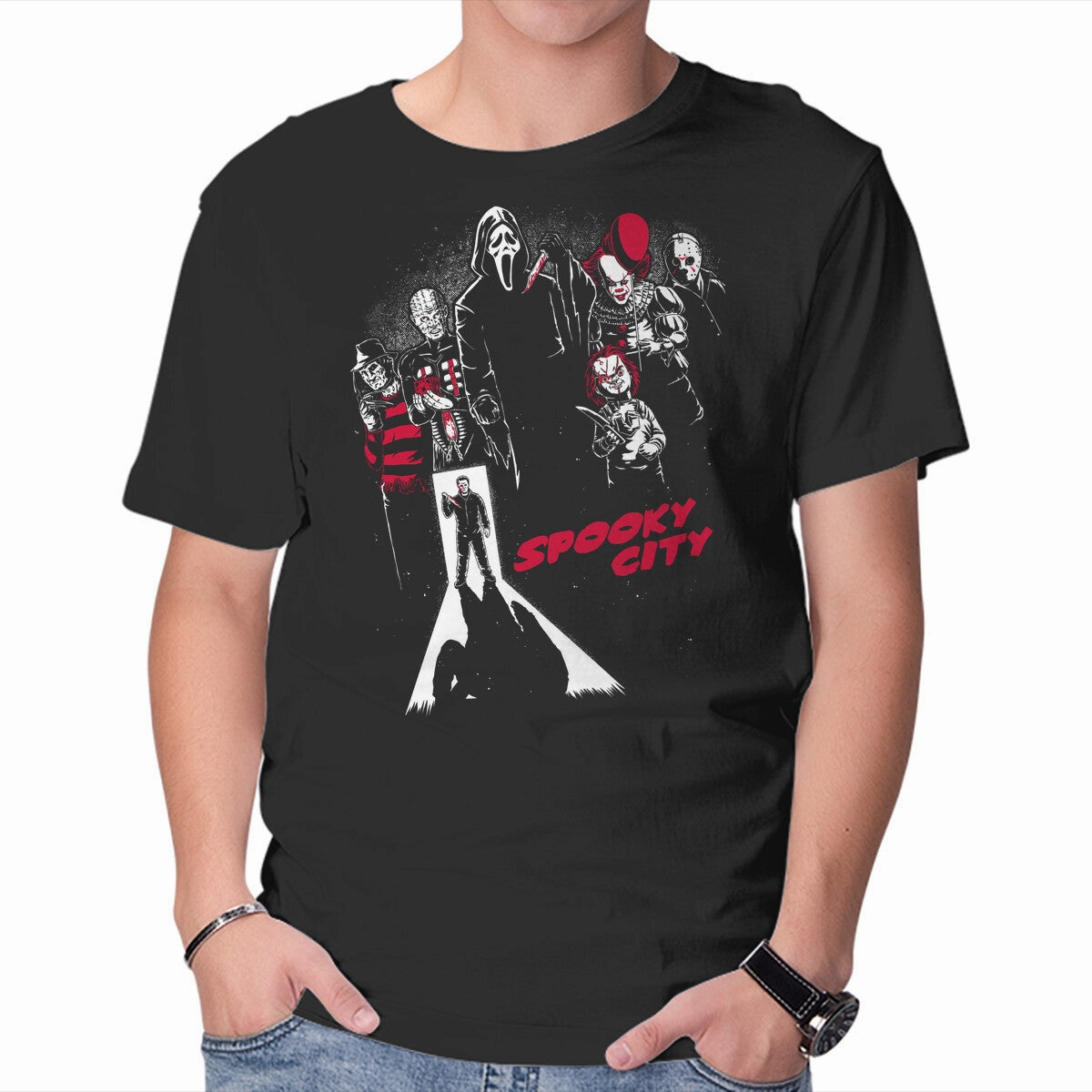Workout Gear Micro Perforation Spooky City