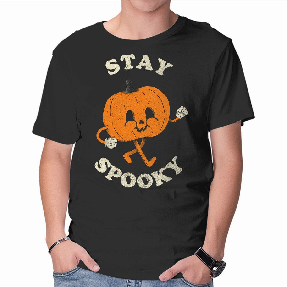 Trendy Vibes Wear ThermoregulatingFabric Stay Spooky Pumpkin