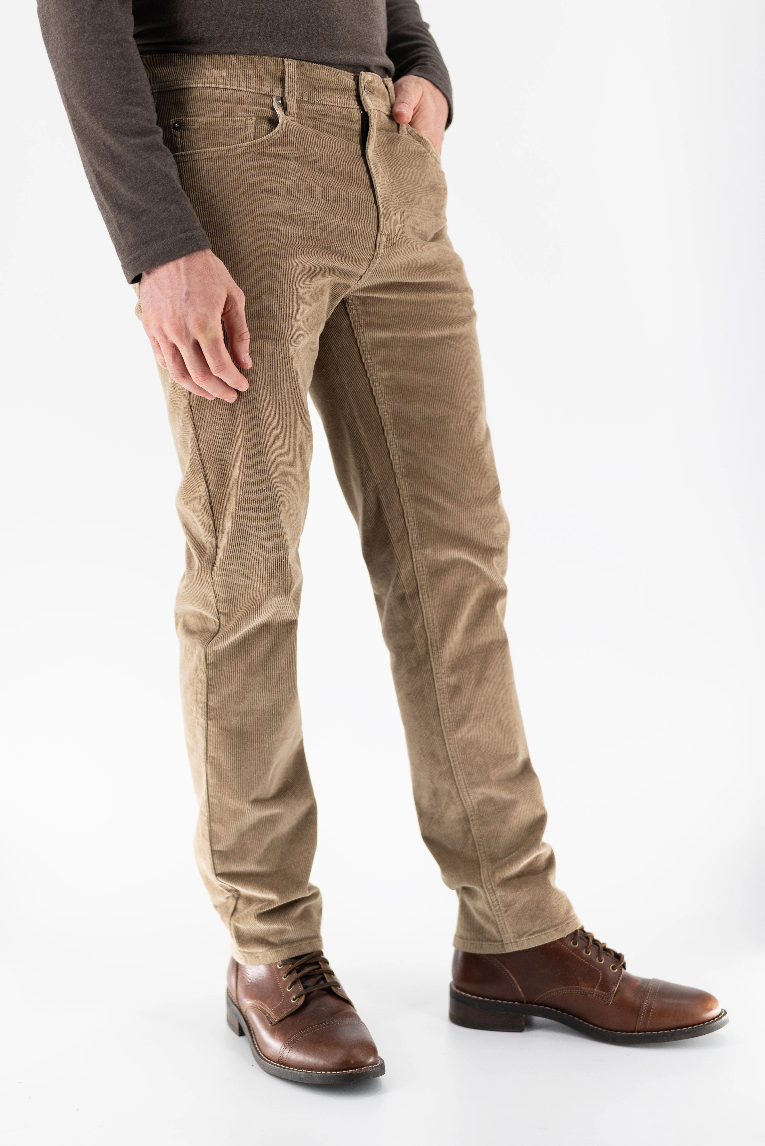 Stretch Corduroy Pant - Khaki Breathable Stretch Wear High Mobility