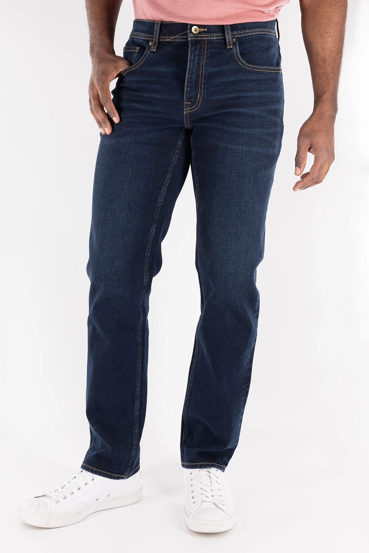 No Ride Up Design Slim Straight Jean - Lincoln