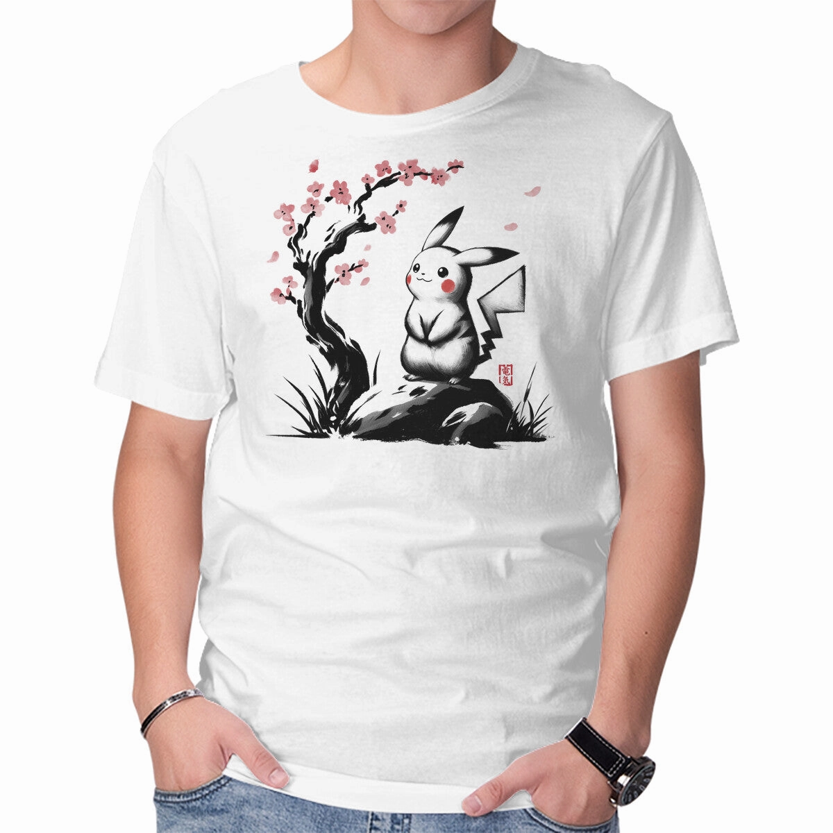 Electric Type Sumi-e Minimalist Stitching