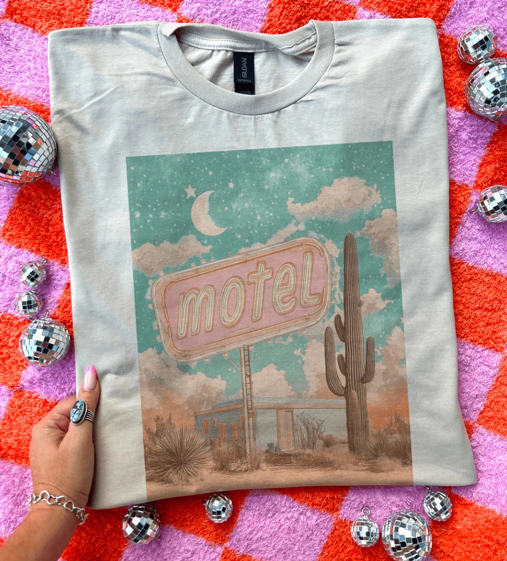 Online Exclusive | Disco Pop Motel Key Memories Graphic - Tee & Sweatshirt Option Trendy Fabric UVProtectionFinish