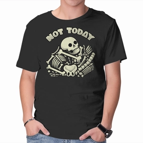Essential Style Wear Lightweight Shirt Not Today Skeleton