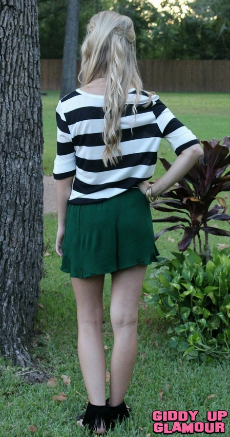 Last Chance Size Small & Medium | Stripe A Pose Baylor Game Day Top Tough Core AntibacterialFinish