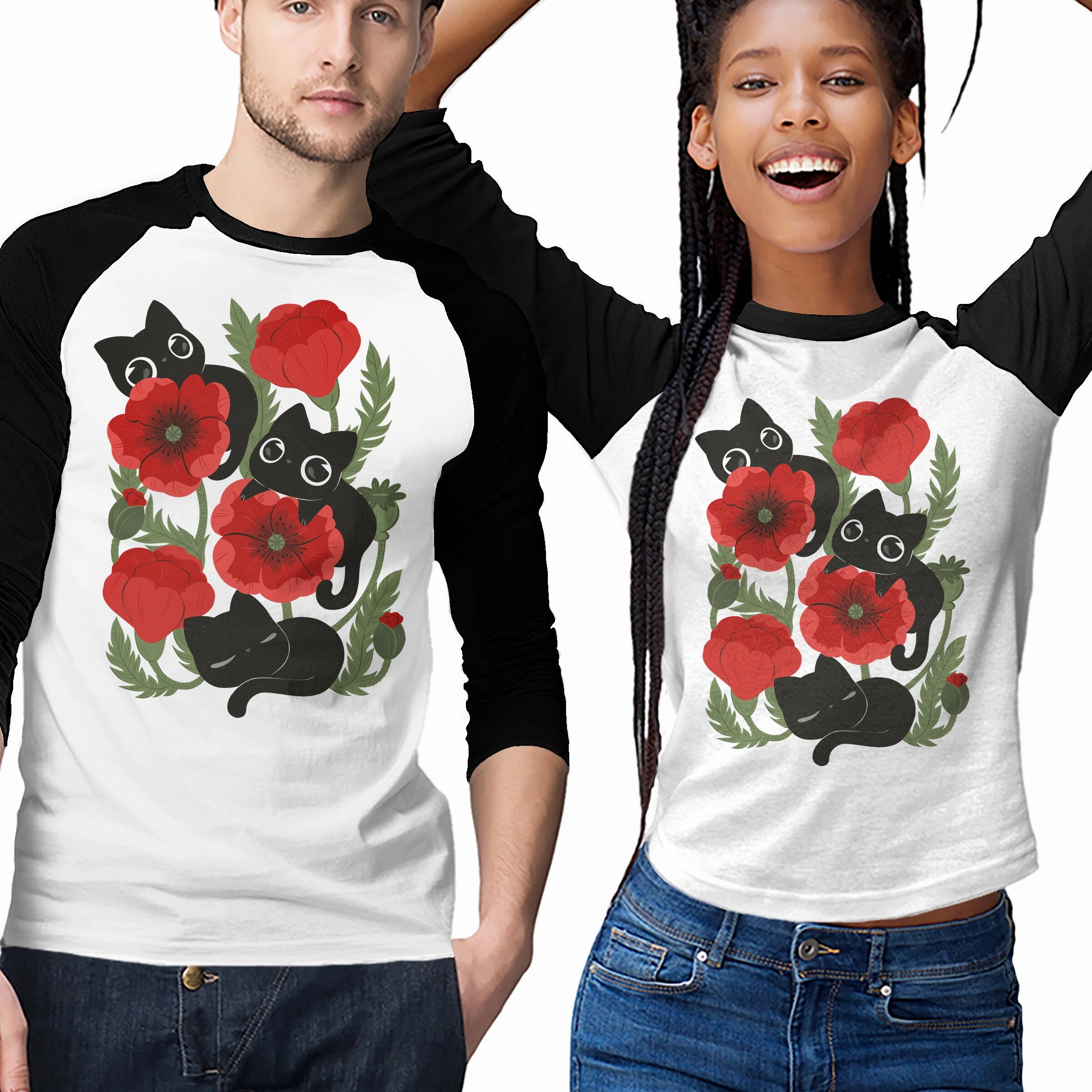 Streetwear attitude Poppies And Black Kitties