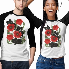 Streetwear attitude Poppies And Black Kitties