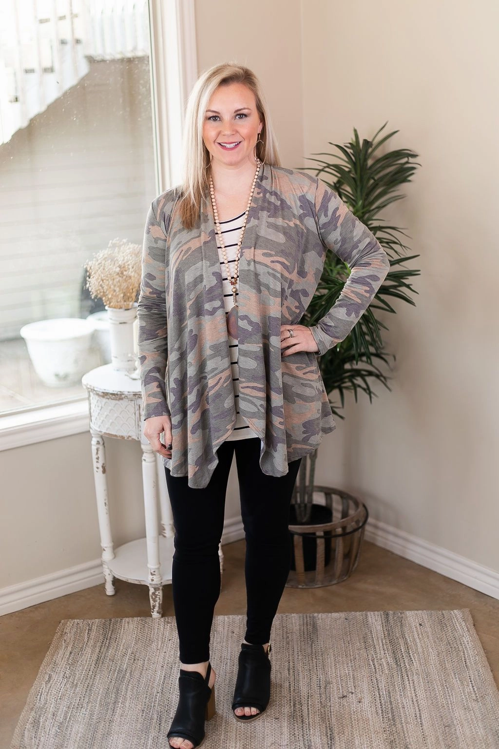 OdorResistant Last Chance Size Small & Med. | Under Cover Long Sleeve Cardigan in Camouflage