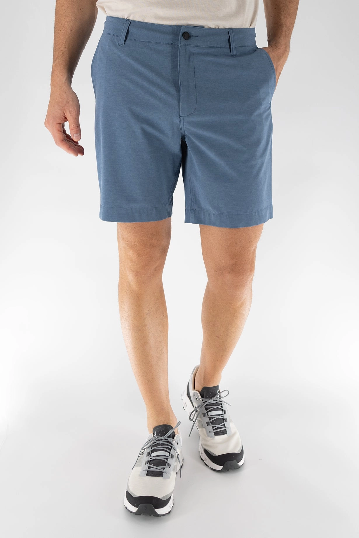 Hybrid Short 8" - Blue Bay Layered Panel Design