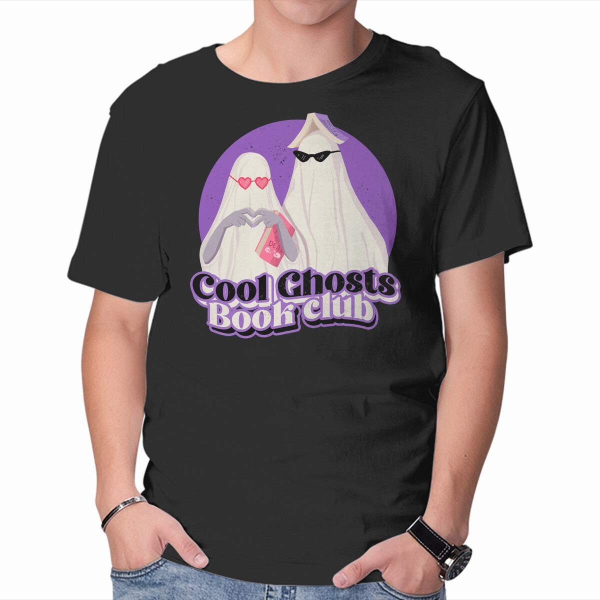 Cool Ghosts Book Club Sleek Stretch Fit