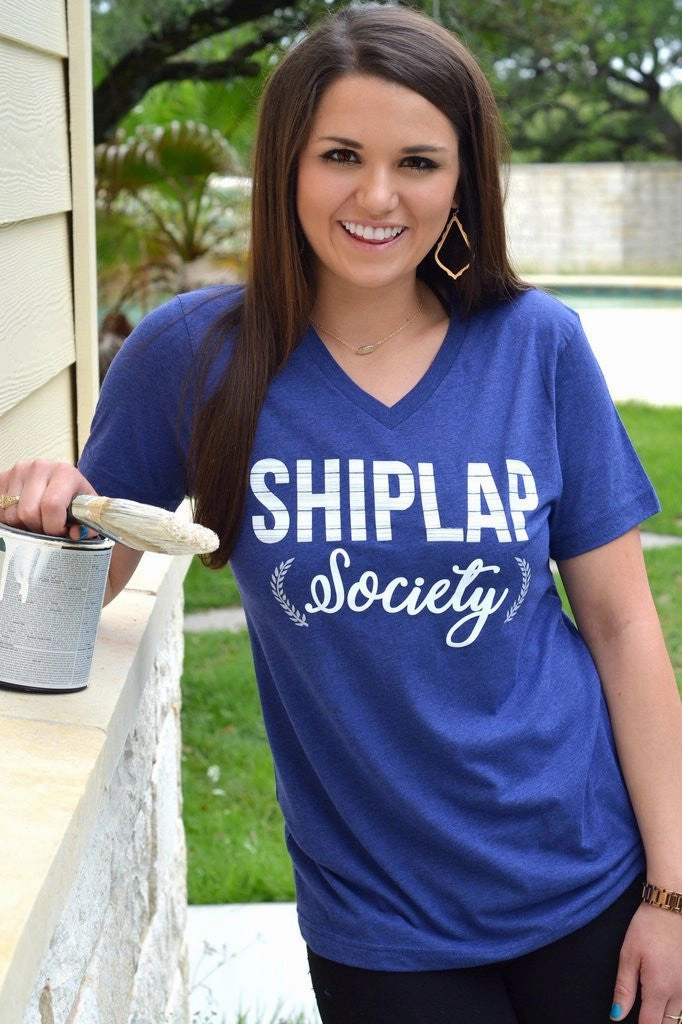 Ethically Sourced Material Last Chance Size Small | Shiplap Society Short Sleeve Tee Shirt in Navy Blue